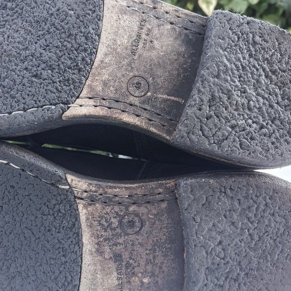 All SAINTS Dual Zipper Suede Combat Boots Men's Size 45 Black MSRP $285 - Picture 11 of 11